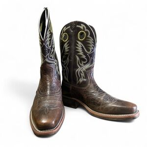Ariat Thunder Brown Heritage Roughstock Leather Western Boots Mens 13D 10007850
